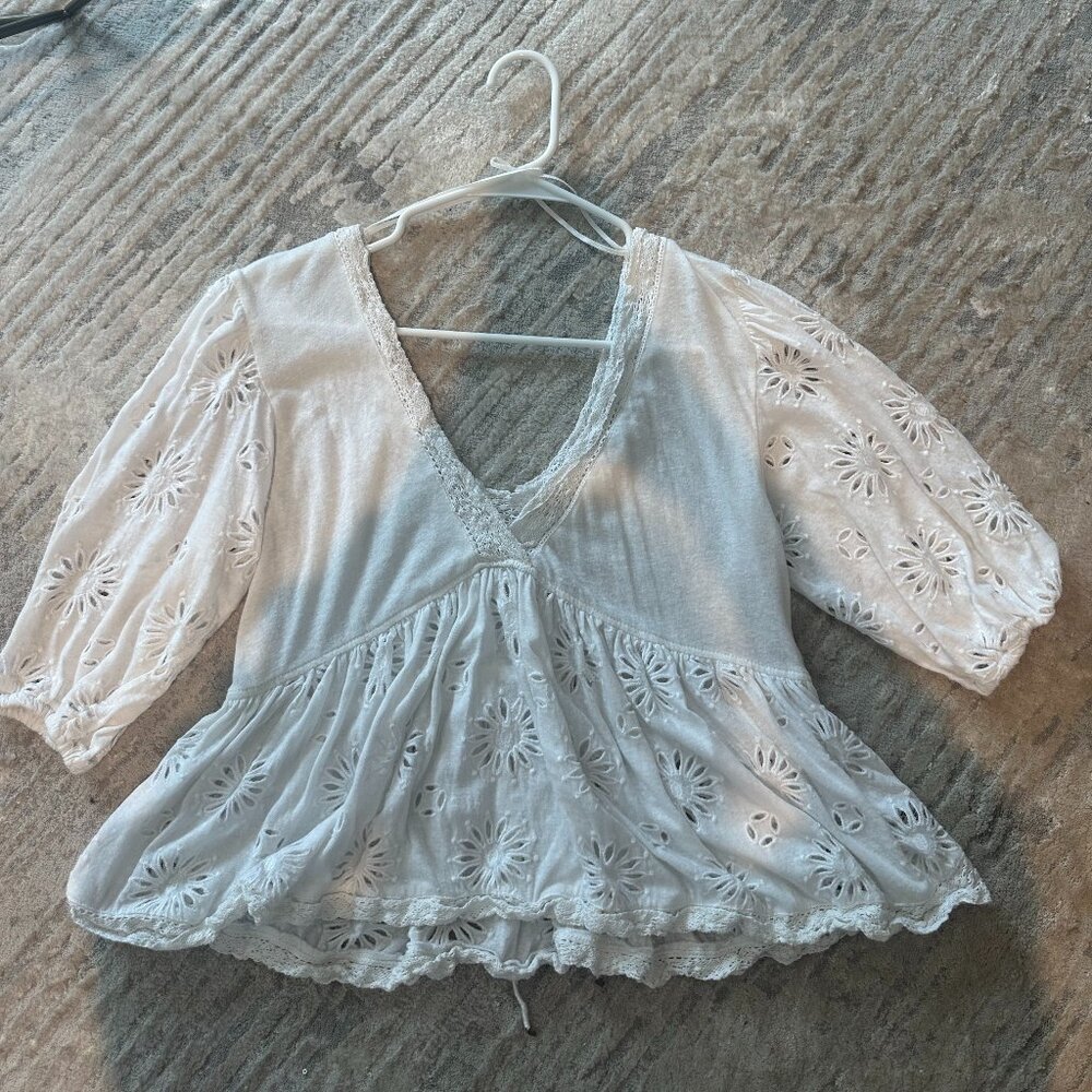 Free People Boho Floral Top (S)
